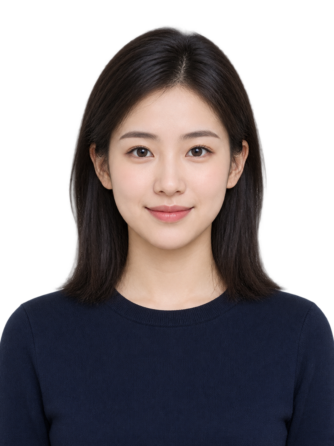 证件照示例：正面自然人像